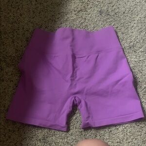 Women’s High-Waist Purple Active Shorts